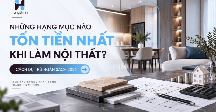 Những Hạng Mục Nào Tốn Tiền Nhất Khi Làm Nội Thất? Cách Dự Trù Ngân Sách 2026