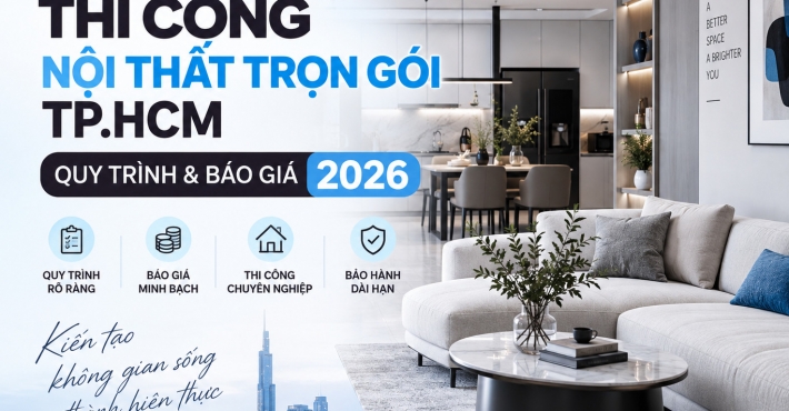 Thi Công Nội Thất Trọn Gói TP.HCM: Quy Trình & Báo Giá Mới Nhất 2026